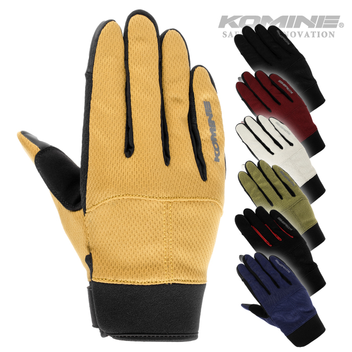 楽天市場】コミネ グローブ GK-261 ライドメッシュグローブ GT KOMINE