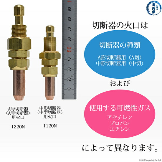 楽天市場】日酸TANAKA アセチレン用 A号切断器 （ A切 ） Zノバック