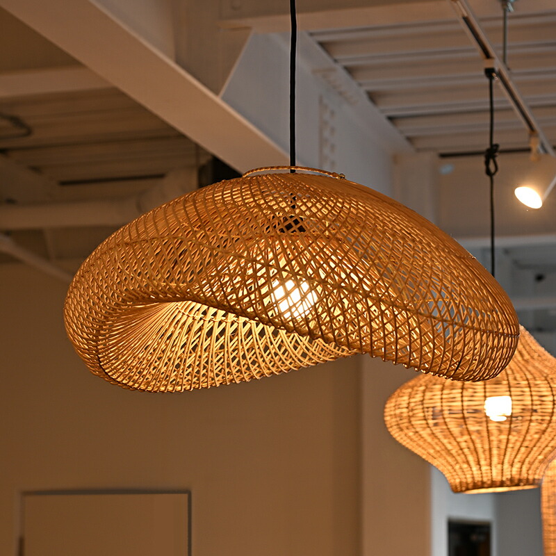 楽天市場】ペンダントライト 1灯 照明 ランプ 籐 ラタン ハンギング