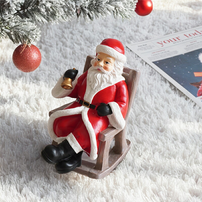 楽天市場】【全品5%OFFクーポン】【最強配送】サンタクロース 置物