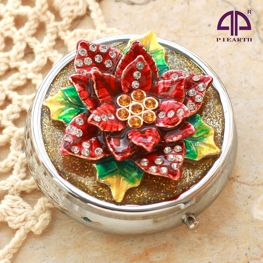 楽天市場】【正規品】 ポインセチア 携帯小物入れ 12月の花 ジュエリー