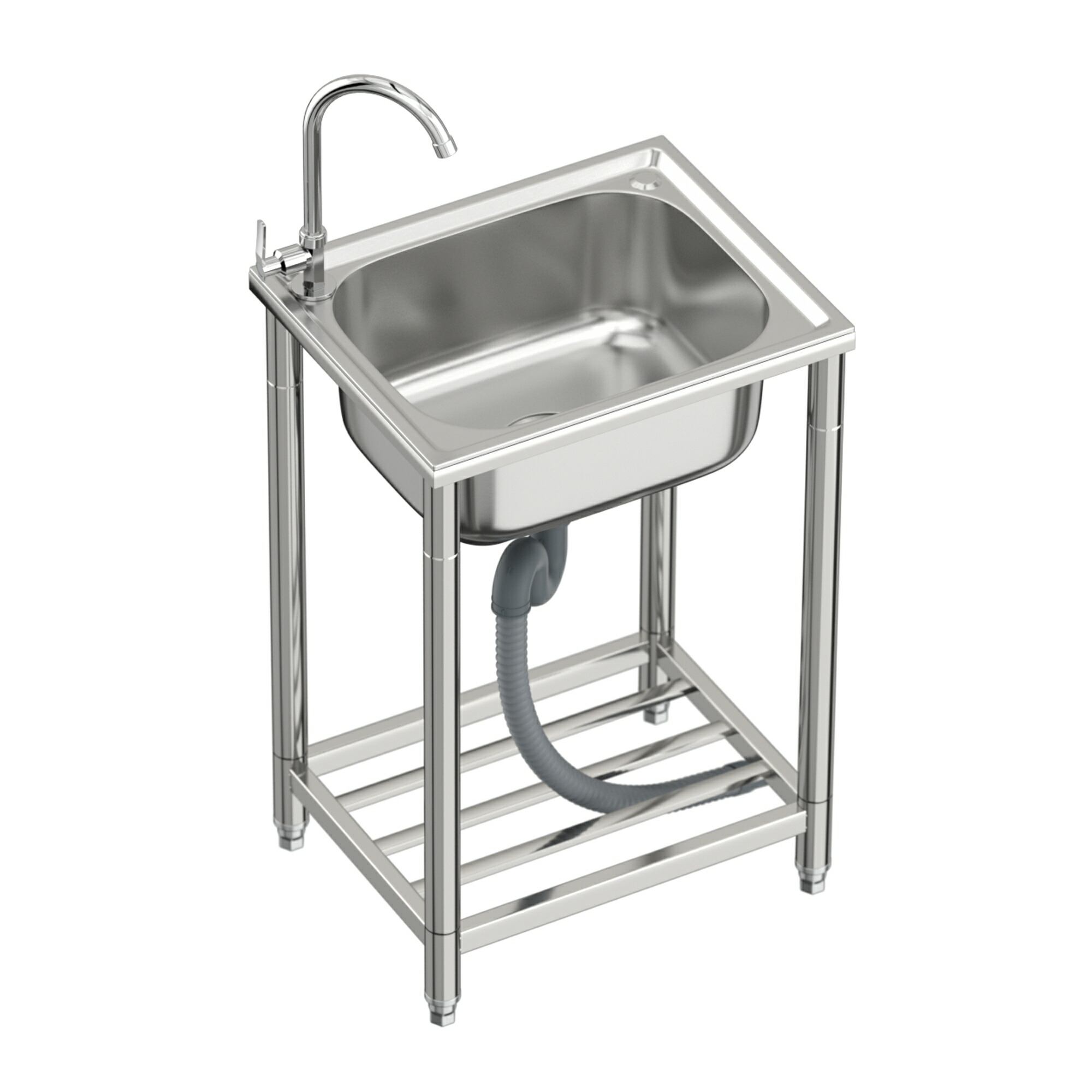 楽天市場】流し台 シンク ステンレス製 蛇口水栓付き 左向き左向きとも