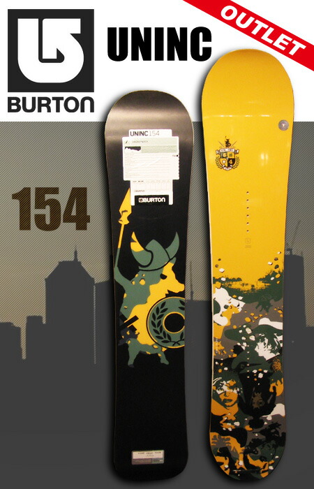 楽天市場】BURTON スノーボードUNINC 154【アウトレット スノーボード