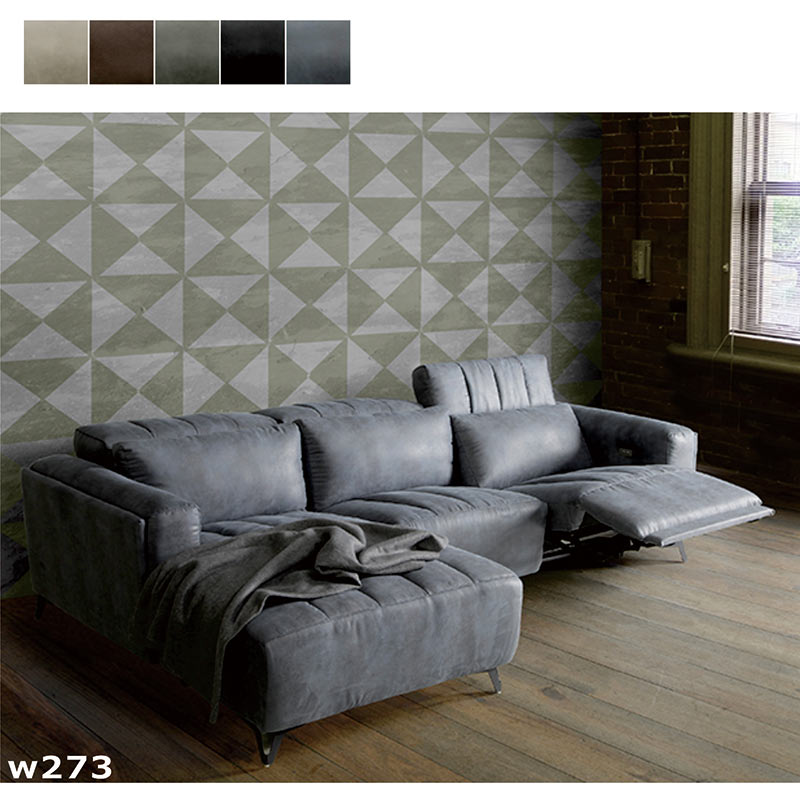 楽天市場】カウチソファー リクライニングソファ 4人掛け okin 幅273cm