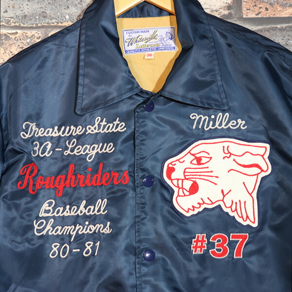 楽天市場】WHITESVILL NYLON COACH JACKET ROUGH RIDERS NAVY ホワイツ