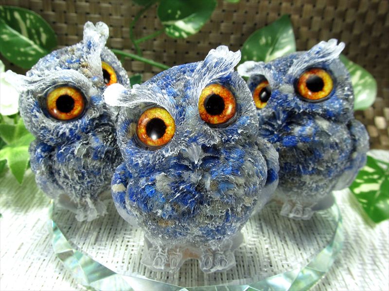 楽天市場】○NEW天然石追加 選べる7種類【天然石サザレ入り フクロウ型