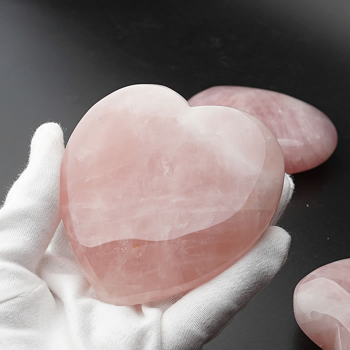 楽天市場】【大きめ】ローズクォーツ ハート 約80mm 天然石