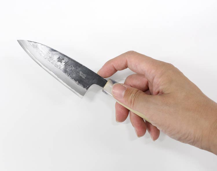 楽天市場】武峰作 黒打 小包丁 青紙一号 105mm 和式 #241431 庖丁