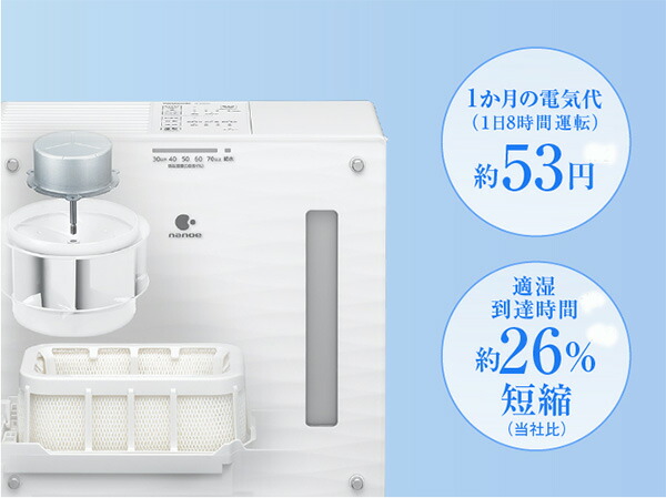 楽天市場】加湿器 パナソニック 送料無料 ナノイー DCモーター 搭載