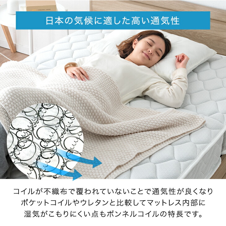 楽天市場】RENEW コイル数UP 高密度 ボンネルコイル 三つ折り