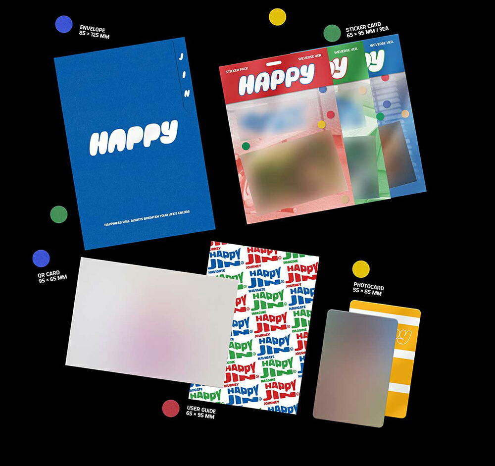楽天市場】JIN (防弾少年団 BTS) - Happy / SOLO ALBUM (Weverse