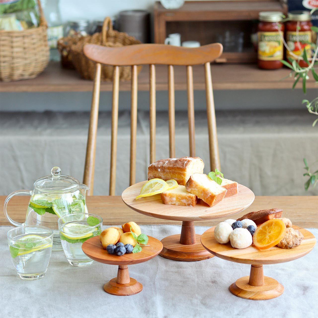 楽天市場】【公式】ナインマーケ マホガニー ケーキスタンド Lサイズ