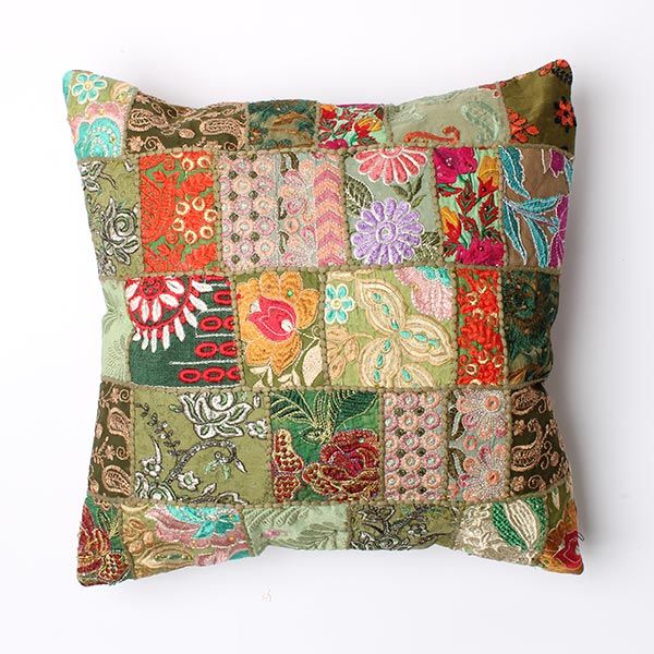 カンバディア パッチワーク クッションカバー 45×45｜ジョージズ