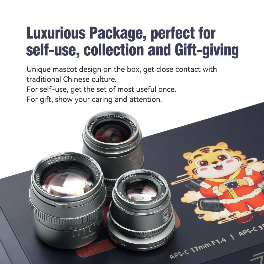 APS-C Trio Lens SET Titanium Grey & Black – TTArtisan