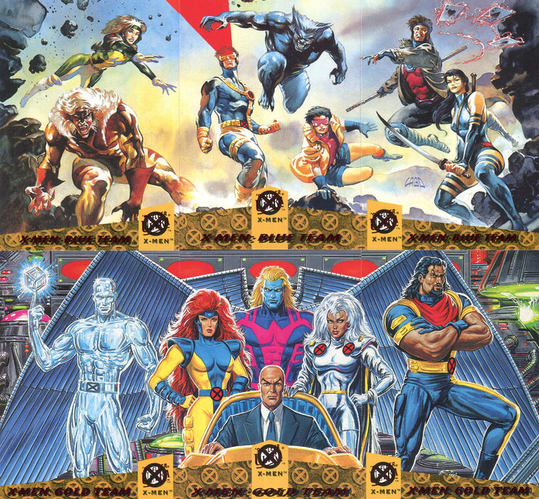 Marvel X-Men 1994 Fleer Ultra Team Triptych 6 Chase Card Set