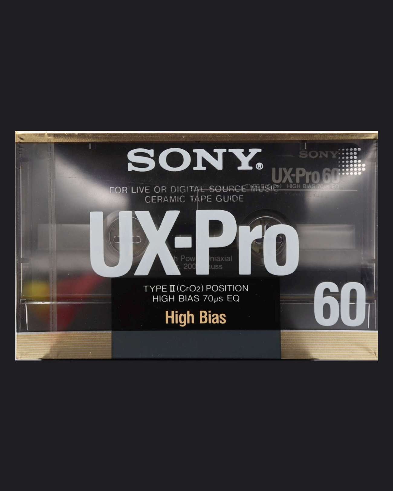 Sony UX-Pro (1988 US-JP) - Blank Audio Cassette Tape - New Sealed