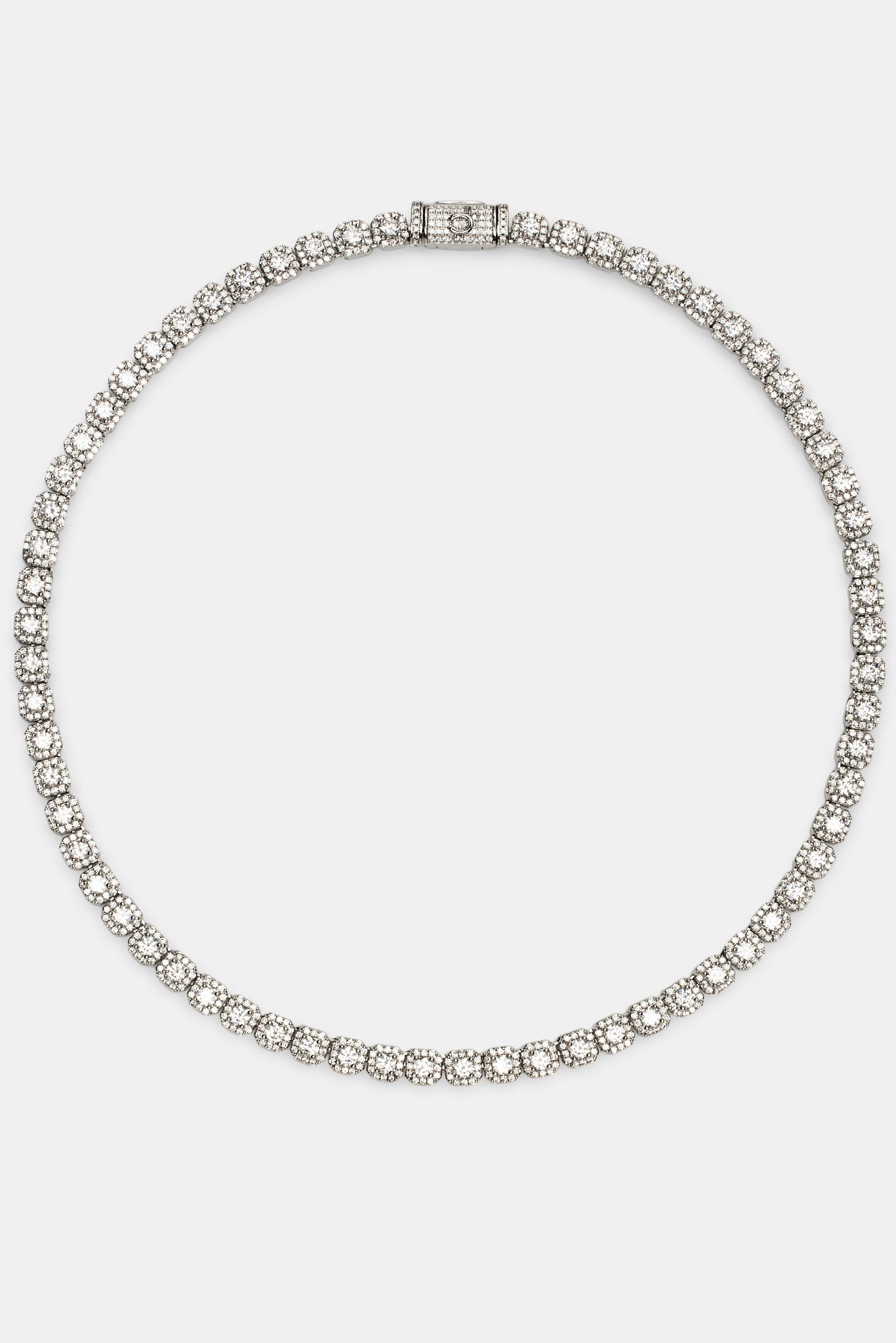 Clustered Tennis Chain - 7mm - White – Cernucci US