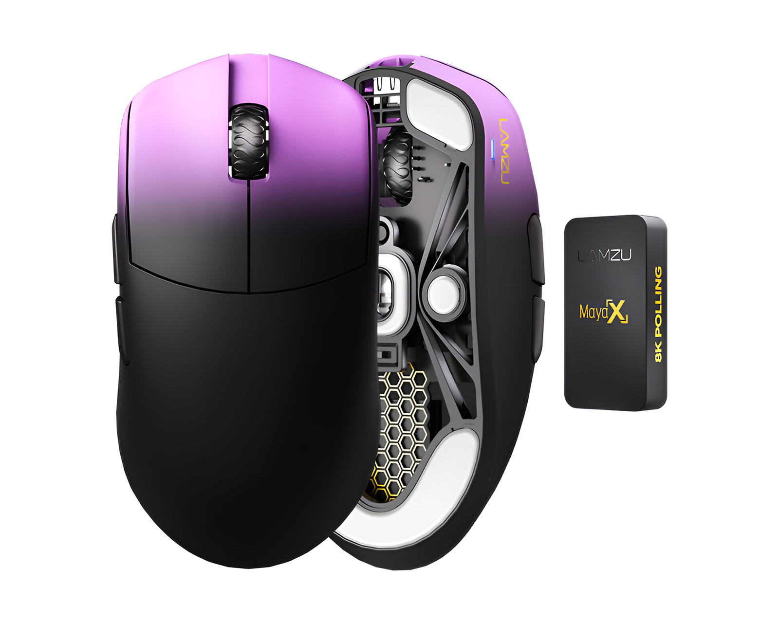 Lamzu MAYA X Wireless Gaming Mouse - Purple Shadow - us.MaxGaming.com