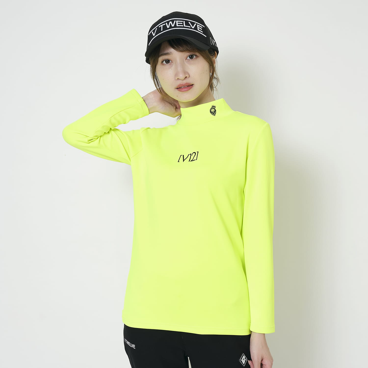 V12] ゴルフ レディース 長袖 モックネック CENTER LOGO MOCK | 【公式