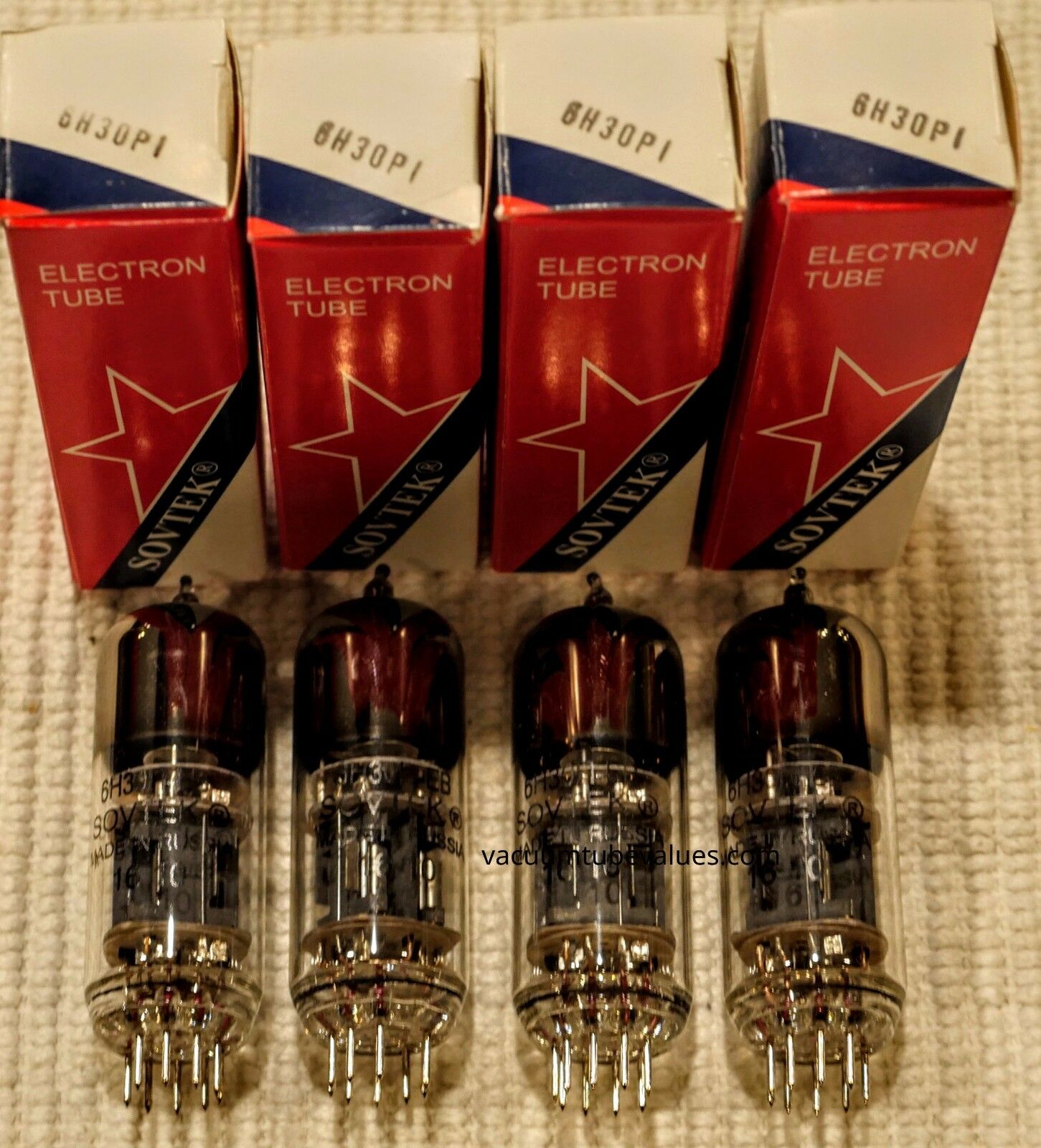 QUAD Sovtek Platinum Matched 6H30 6H30Pi tubes Pins - Vacuum Tube