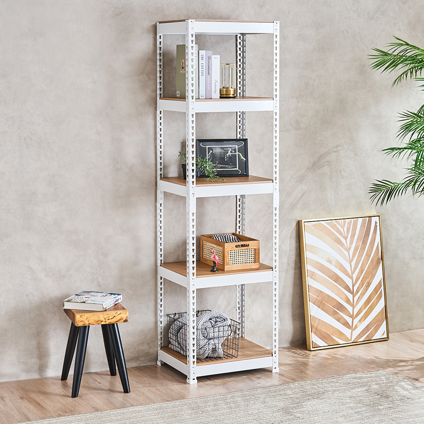 METAL＆WOOD RACK メタルウッドラック フリーラック 幅50 5段(幅51