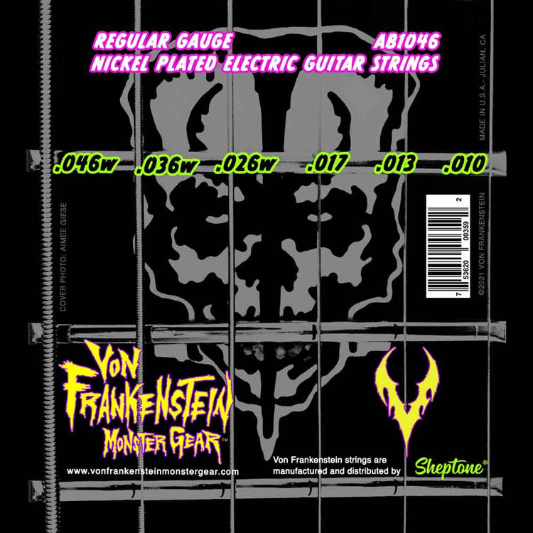 Guitar Strings Electric Regular Gauge 10-46 Nickel Plated Set