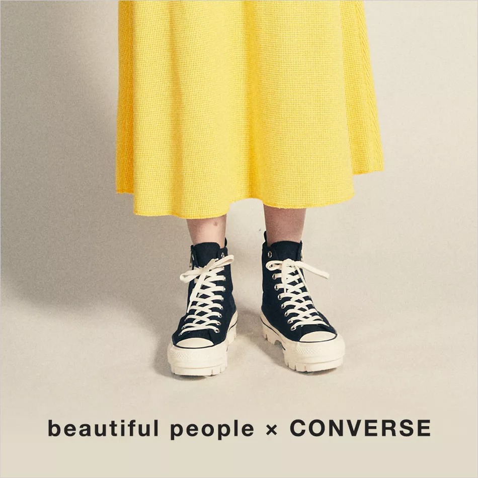 完売必至！／初コラボ「beautiful people x CONVERSE」のスニーカー