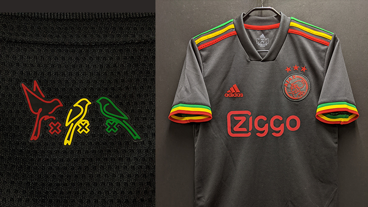ボブ・マーリーに敬意を表した2021/22 アヤックス サードモデル