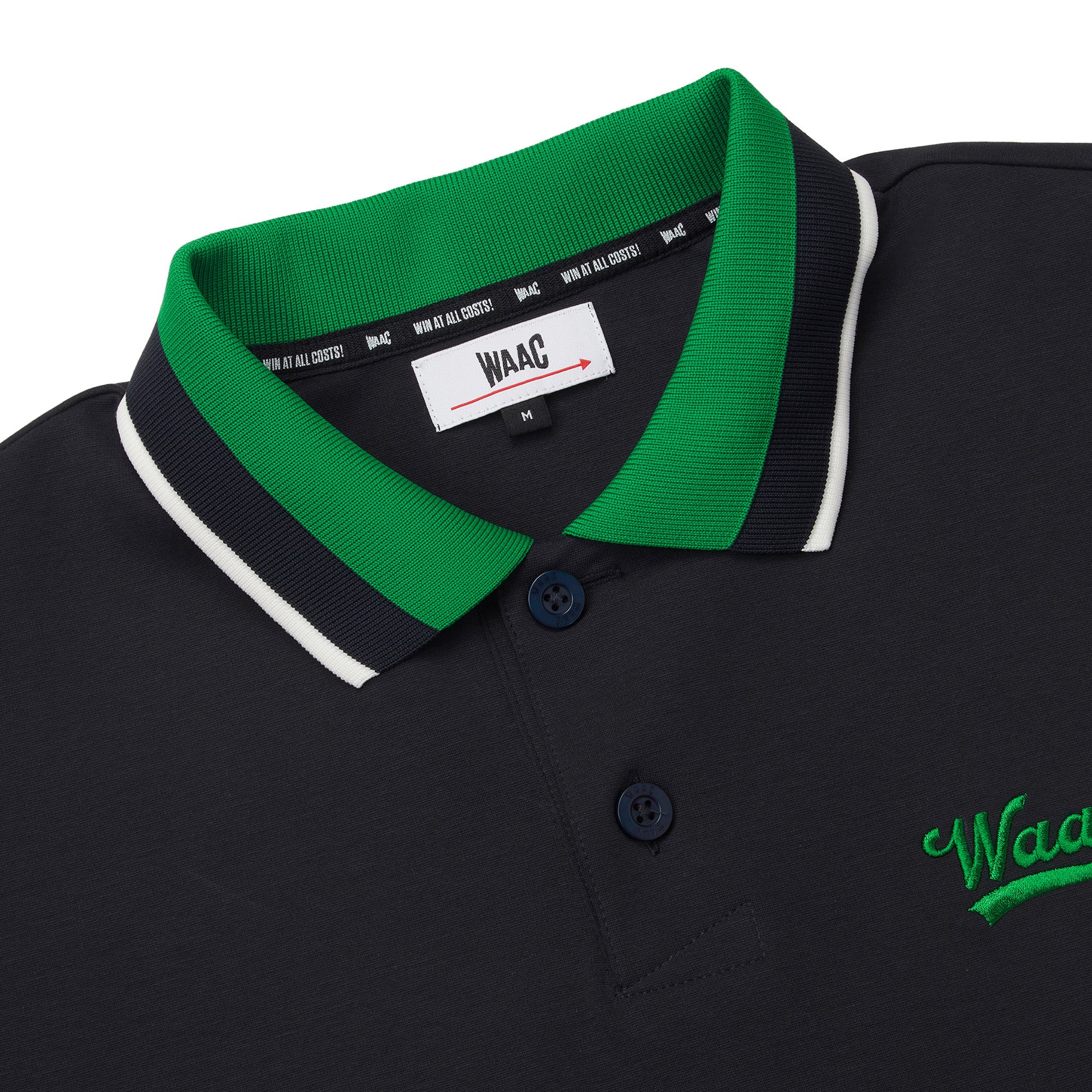 MEN BUCKET WAACKY ライトストレッチポンチポロシャツ ホワイト