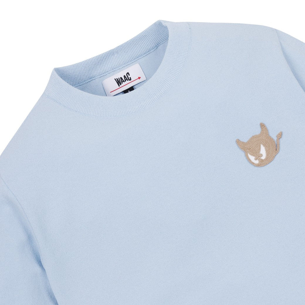 WOMEN WTOクルーネックニット ライトブルー