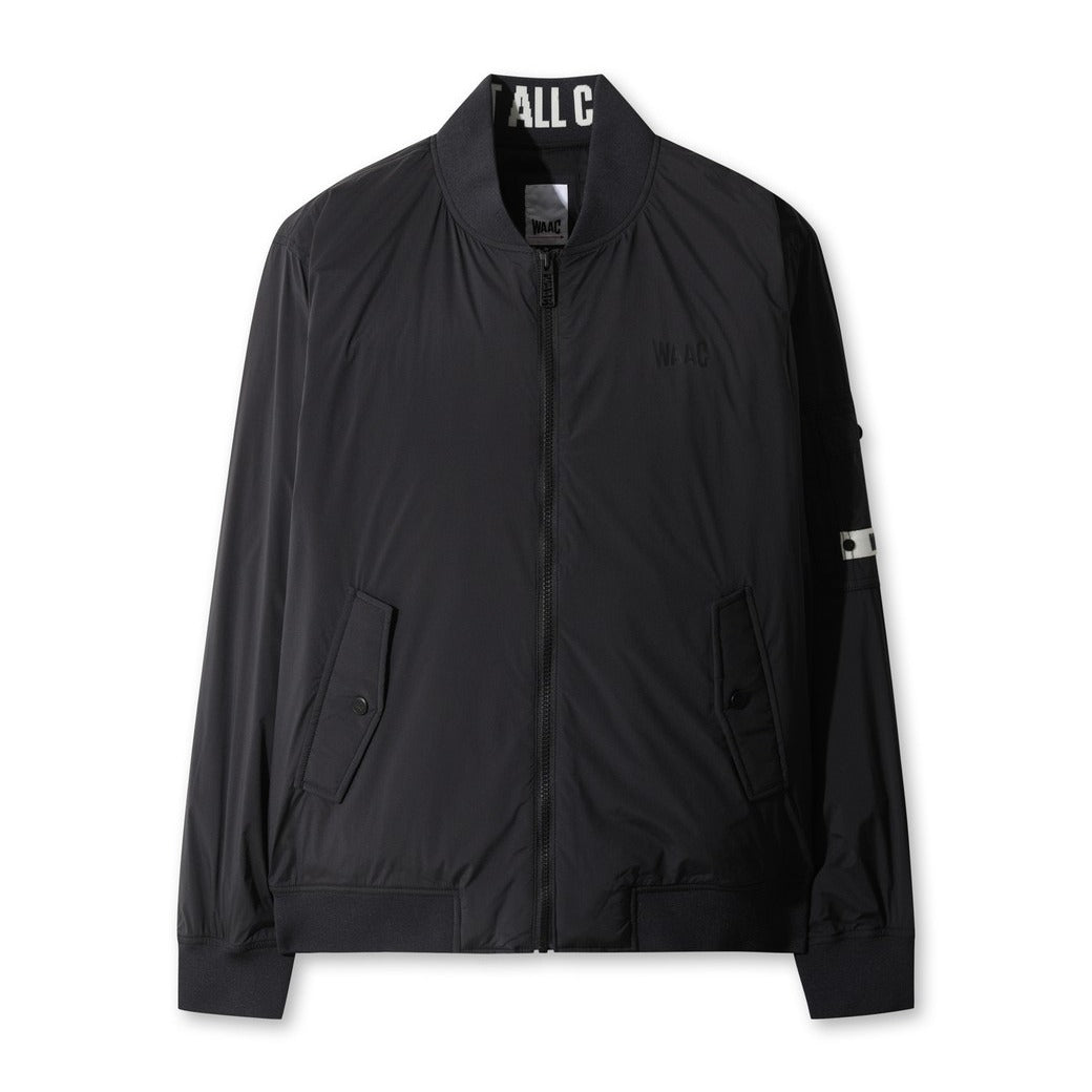 waac フリース　ブルゾン　新品 WAAC X JONES】MEN レトロフリースプルオーバー ブラック