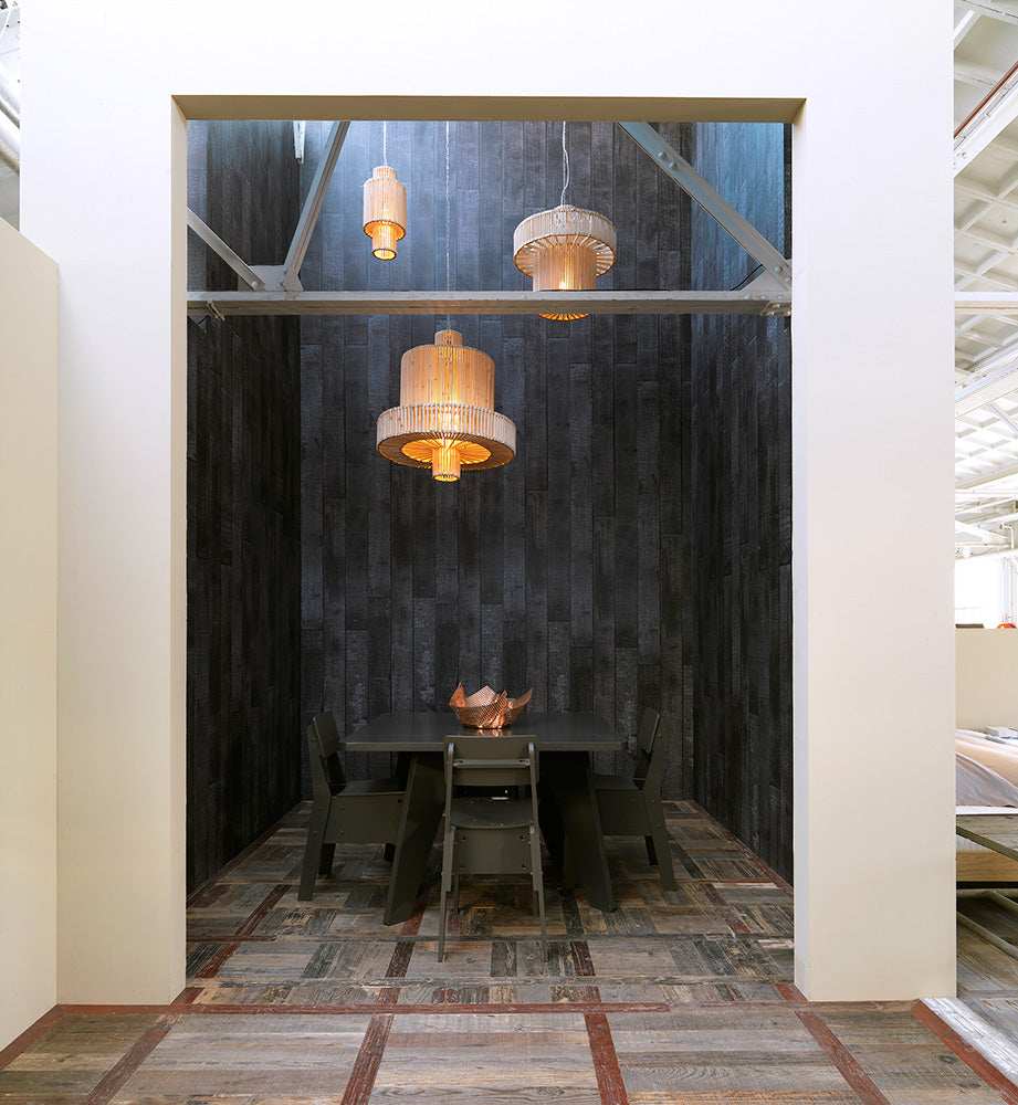 MATERIALS WALLPAPER by Piet Hein Eek MAARTEN BAAS BURNT WOOD