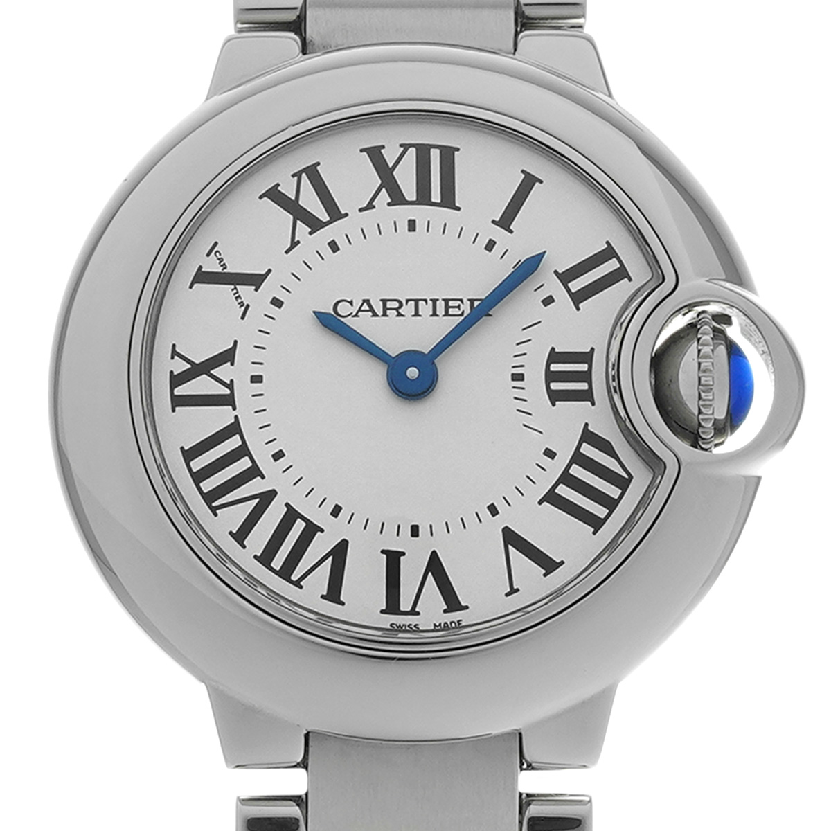 ジャンク】 Cartier バロンブルー テーブルクロック置時計 シルバー