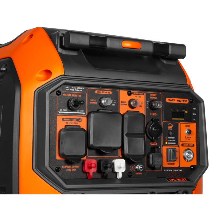 WEN DF680iX Quiet 6800-Watt Dual Fuel RV-Ready Electric Start