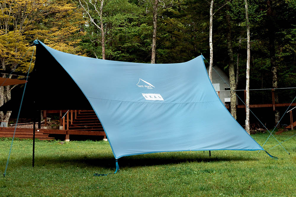 EKAL×テンマクデザインの即完コラボテントに対応する焚き火タープが