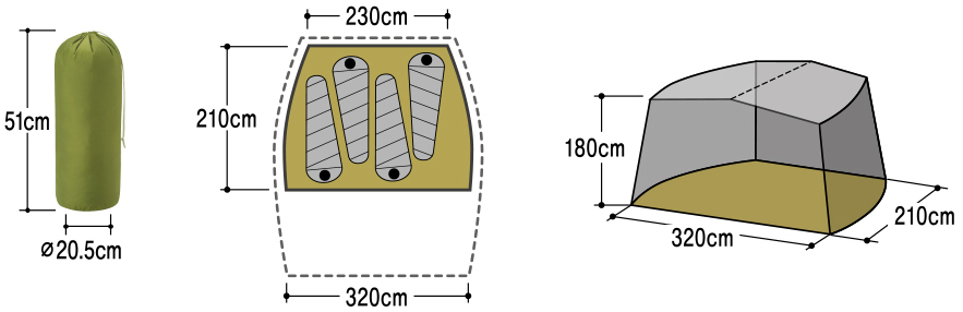 ソレイユ スクリーン インナールーム｜モンベル