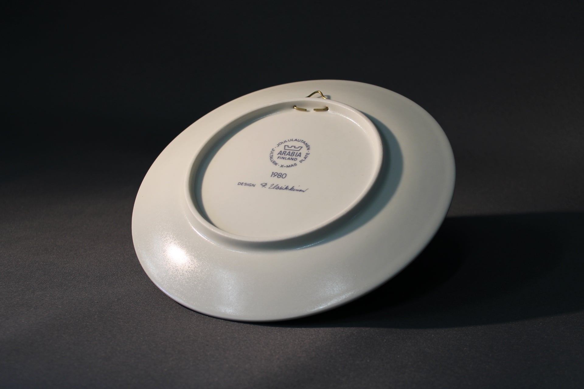 Arabia クリスマス プレート 1980 – Raija Uosikkinen、箱入り