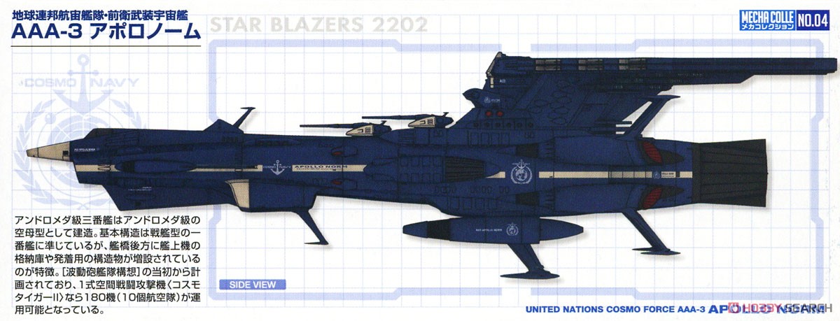 地球連邦アンドロメダ級三番艦アポロノーム (プラモデル) - ホビー