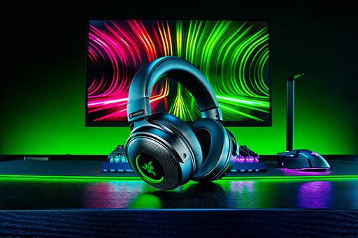 Razer，PS5/4でも使える振動機能付きワイヤレスヘッドセット「Kraken