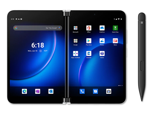 Microsoft，折りたたみ可能な2画面スマホ「Surface Duo 2」を1月11日に