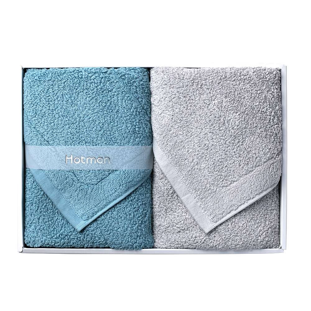 Hotman (ホットマン) バスマットセット(BGR/GY) BM-10084 1秒タオル