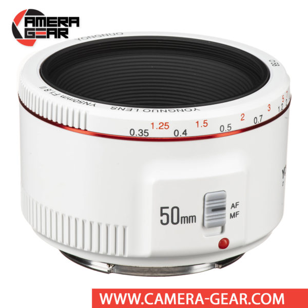 Yongnuo YN 50mm f/1.8 II White Lens for Canon cameras - Camera Gear