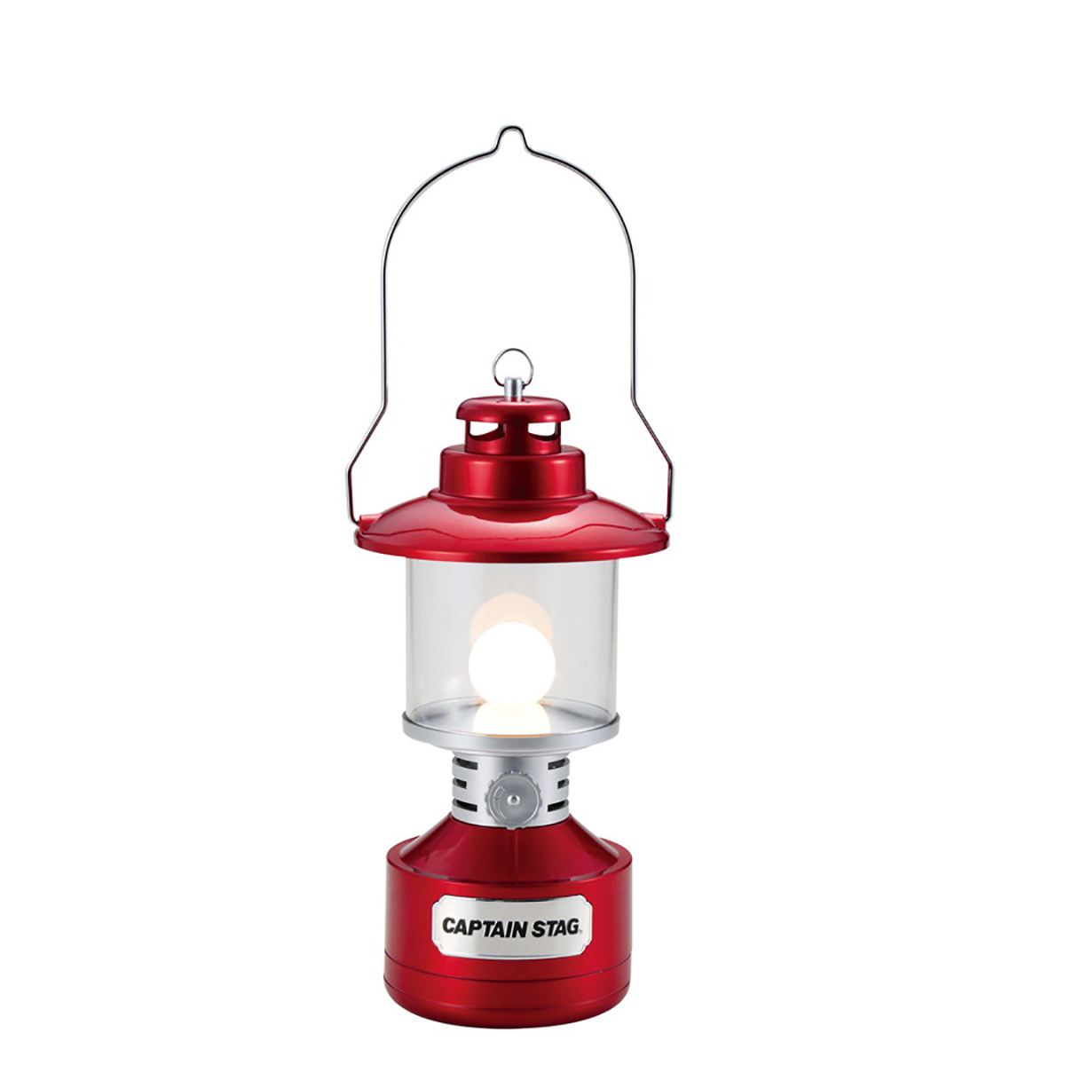 ツインライト LEDランタン＜ステンドグラス風シート付＞(レッド