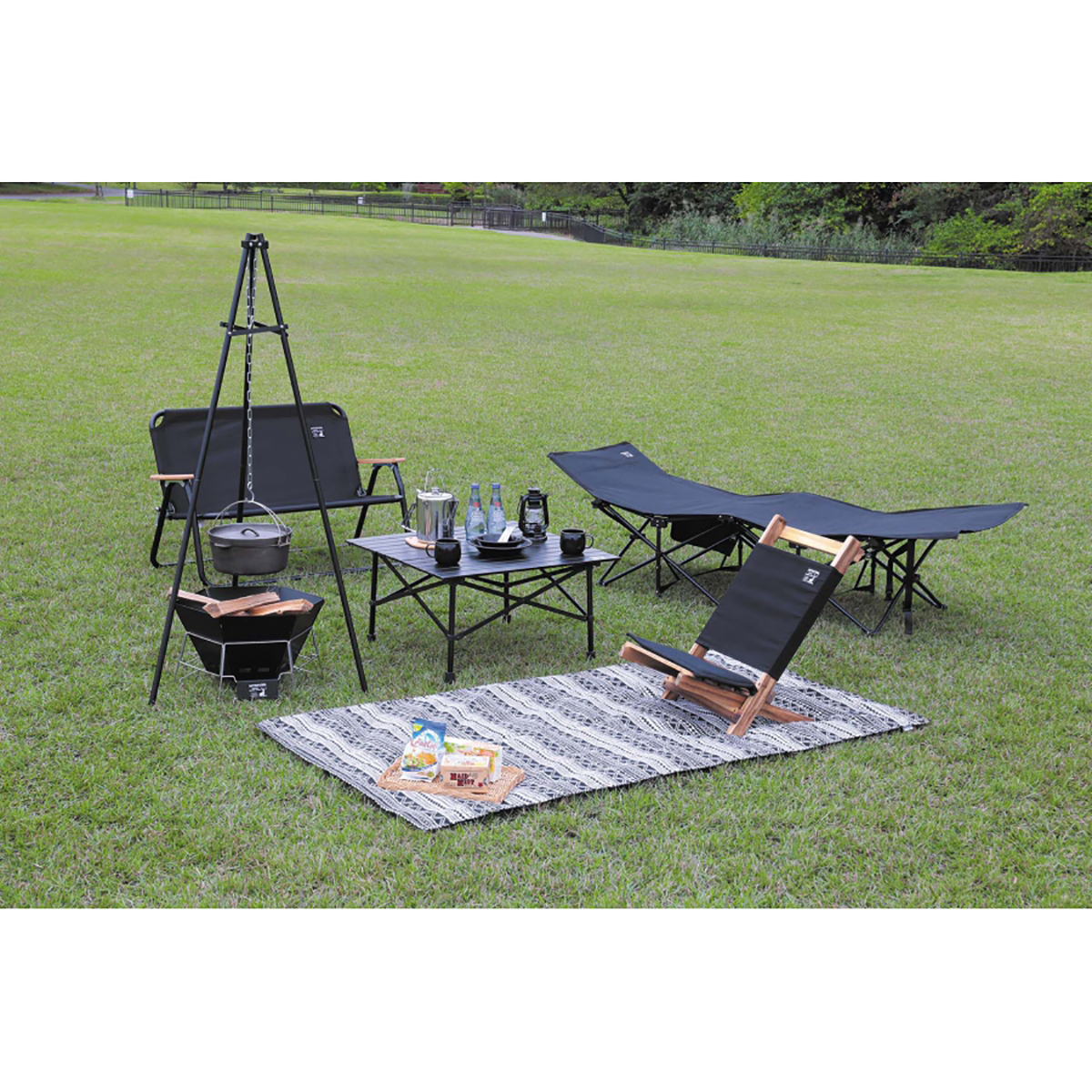 CSブラックラベル ロースタイルチェア - アウトドア・キャンプ用品