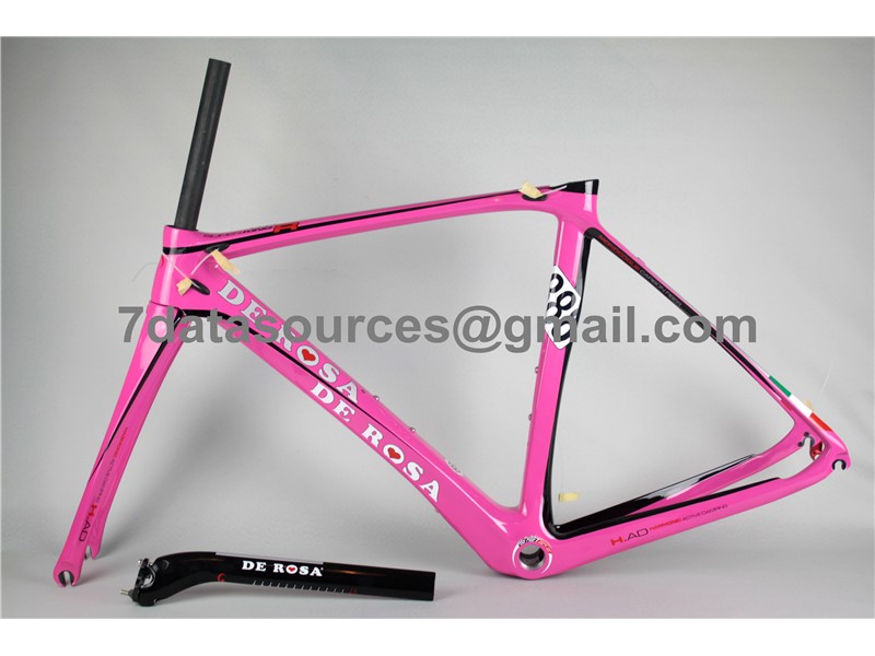 De Rosa 888 カーボンファイバー ロードバイク自転車フレーム ピンク