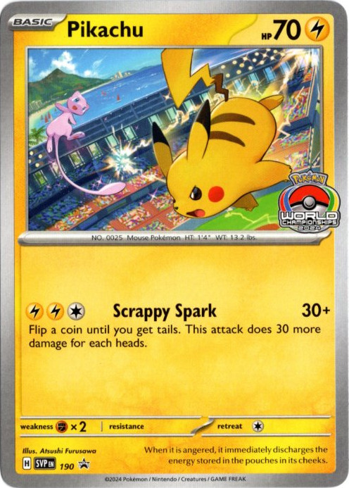 ピカチュウ 海外版 英語版 プロモ Pikachu - SVP190 -【Card Chicken】