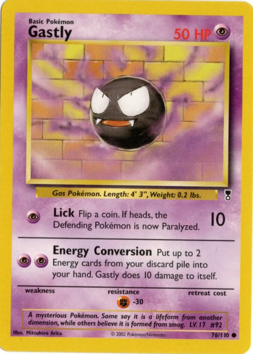 ゴース 海外版 英語版 Gastly - 76/110 -【Card Chicken】
