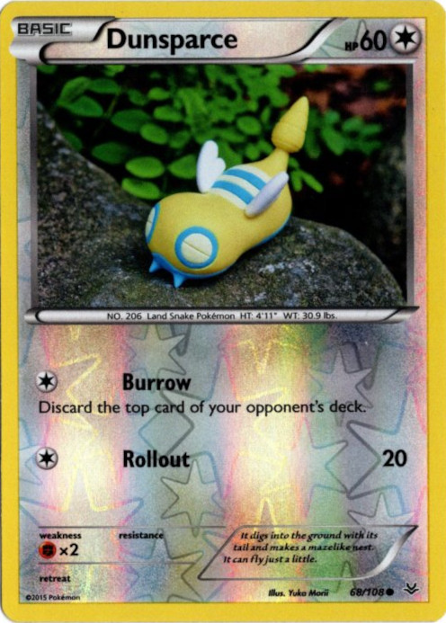 ノコッチ 海外版 英語版 リバホロ Dunsparce - 68/108 -【Card Chicken】