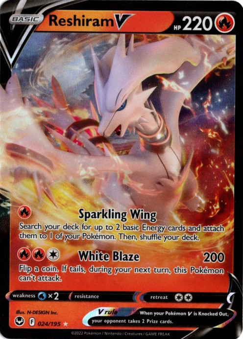 レシラムV 海外版 英語版 Reshiram V - 024/195 -【Card Chicken】