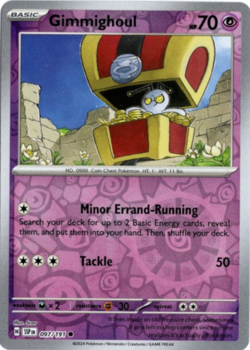 コレクレー 海外版 英語版 リバホロ Gimmighoul - 097/191 -【Card